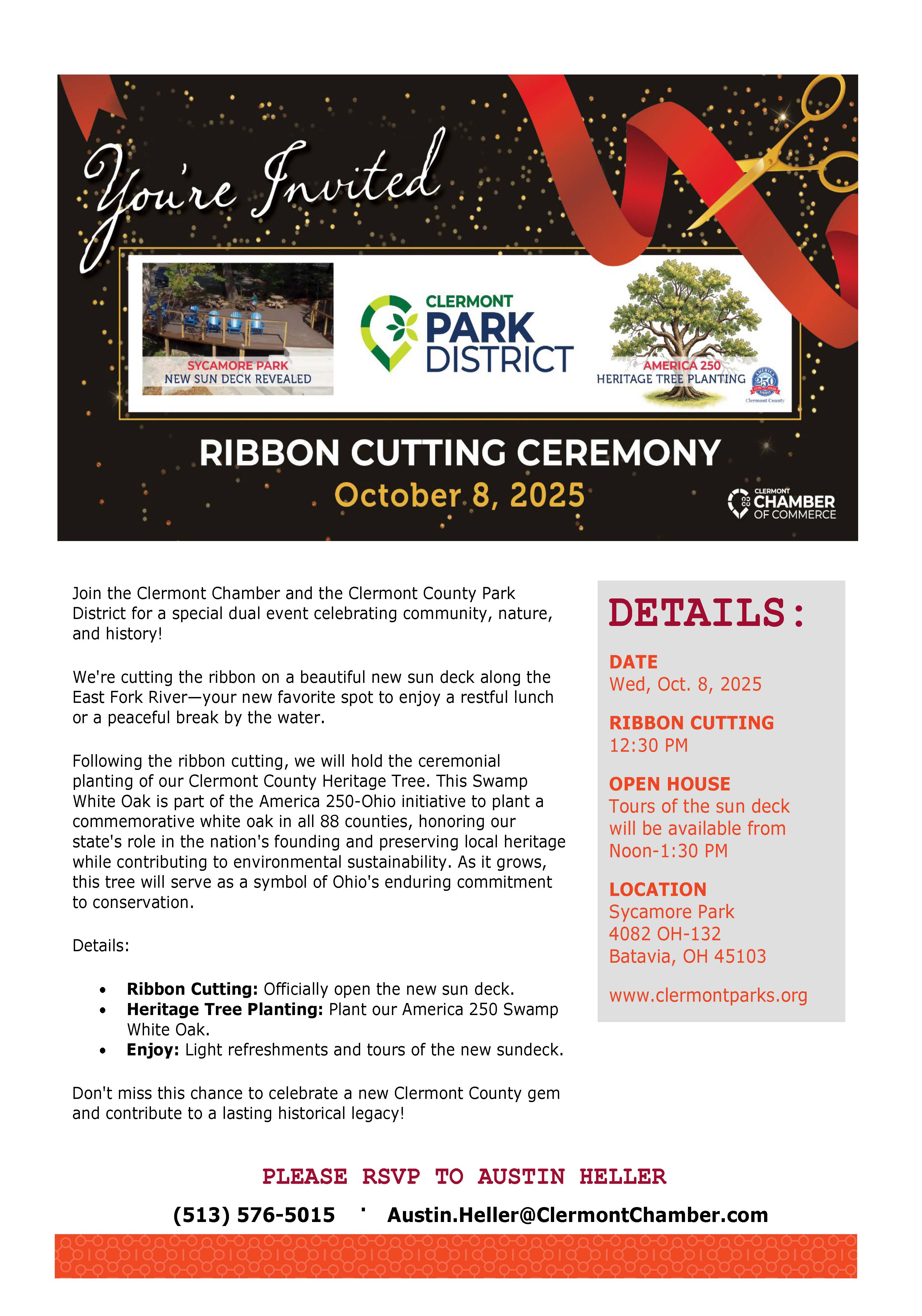 Ribbon Cutting Park District 10.8.25