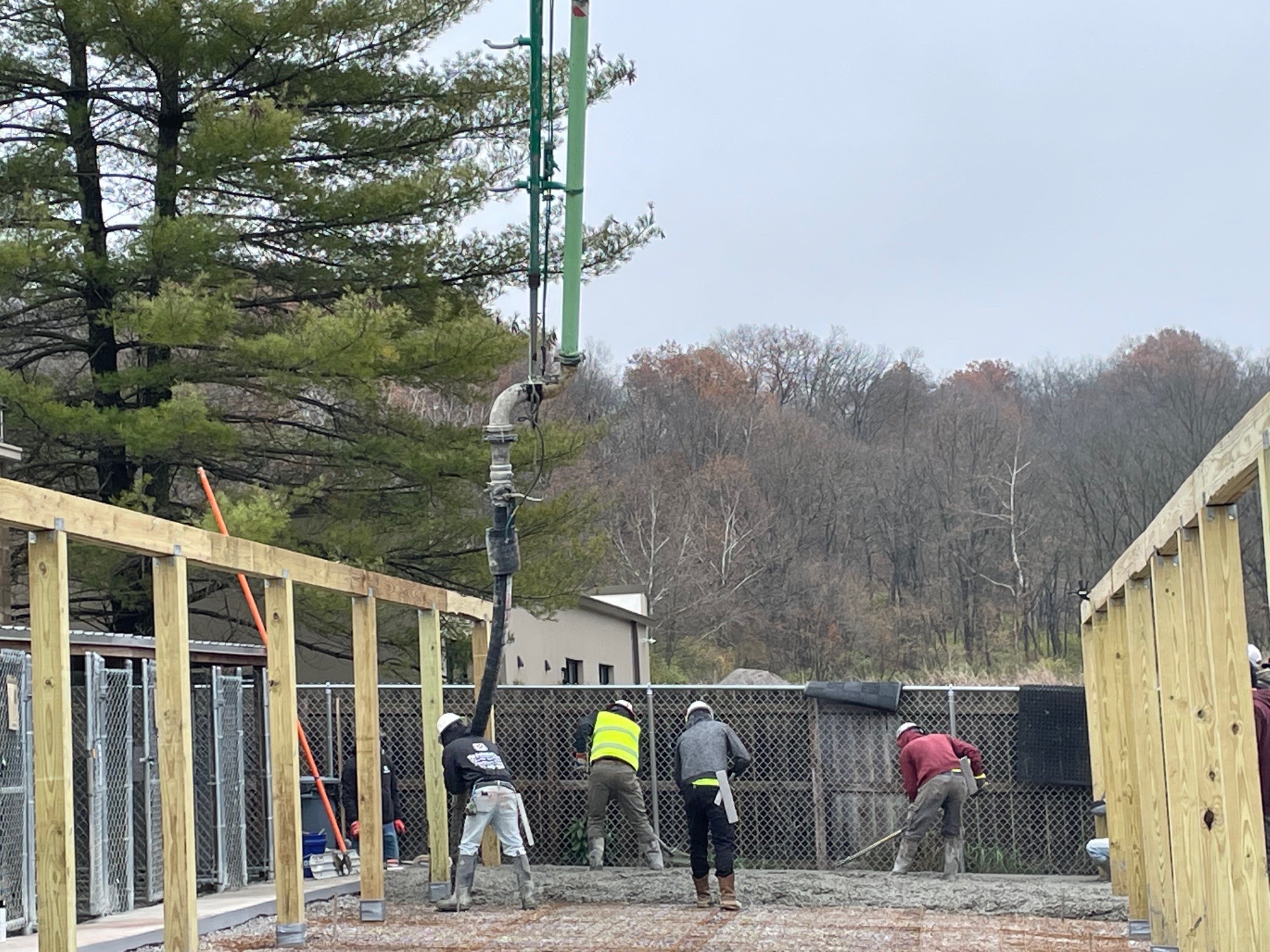 Animal Shelter concrete pour