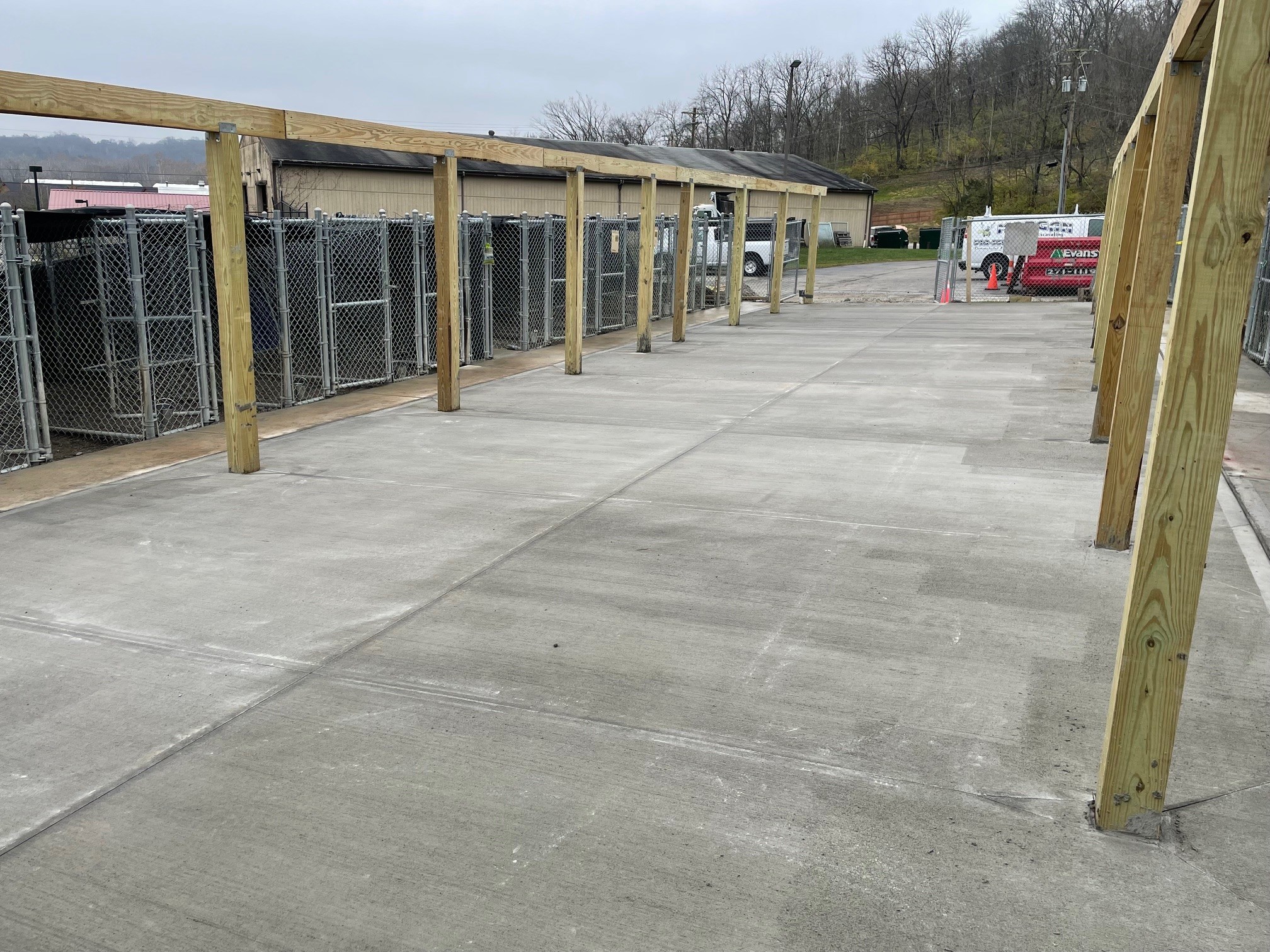 Animal Shelter concrete pour