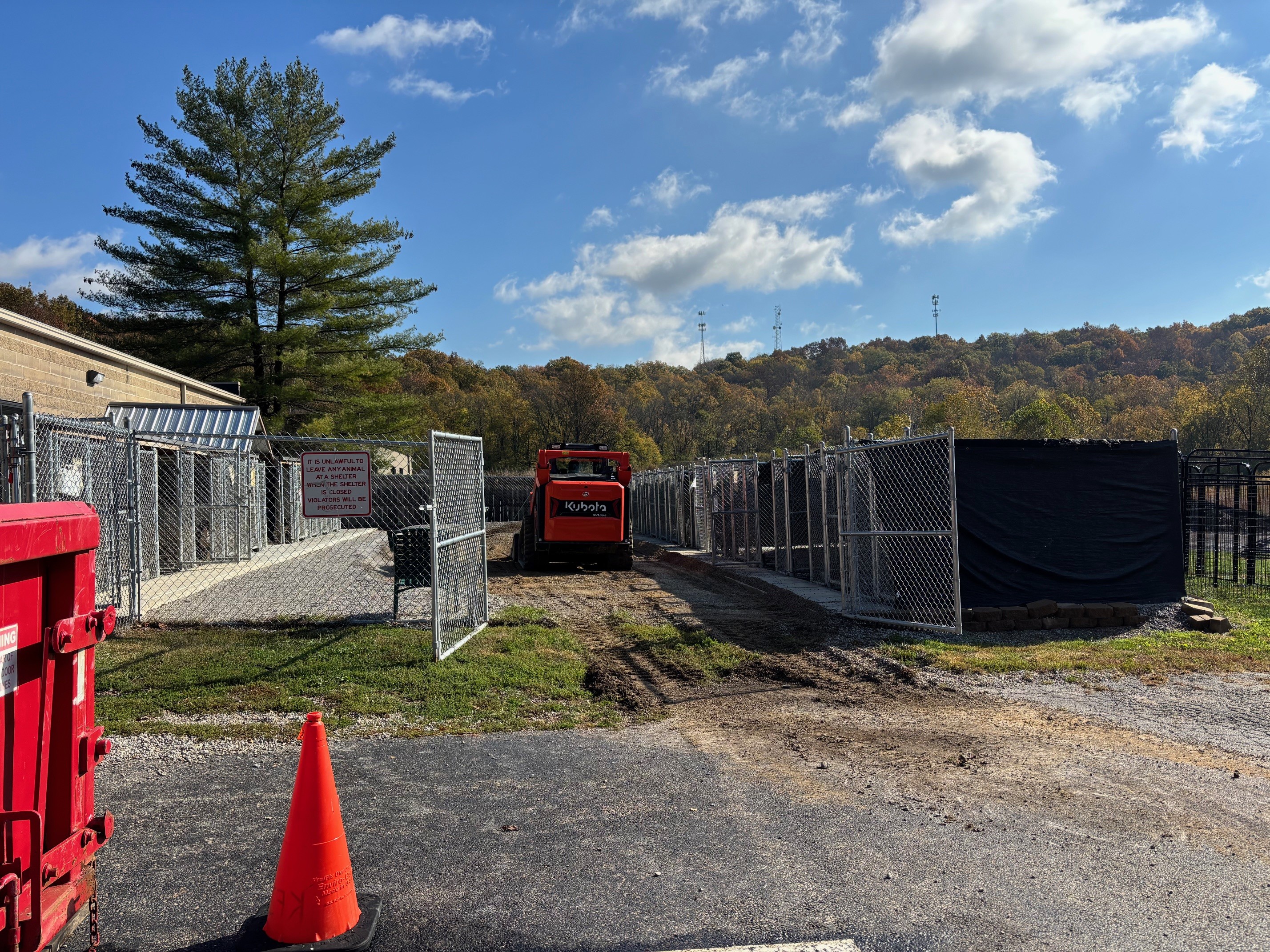 Outdoor kennel project start