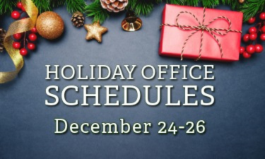 2025 Holiday Office Schedule